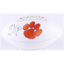 Brian Dawkins Signed Clemson Tigers Logo Football (JSA COA)