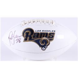 Marshall Faulk Signed Rams Logo Football (Radtke COA)