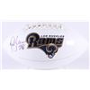 Image 1 : Marshall Faulk Signed Rams Logo Football (Radtke COA)