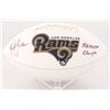 Image 1 : Marshall Faulk Signed Rams Logo Football Inscribed "SB XXXIV Champs" (Radtke COA)