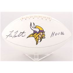 Fran Tarkenton Signed Vikings Logo Football Inscribed "HOF 86" (Radtke COA)