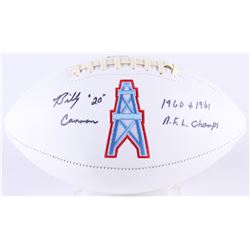 Billy Cannon Signed Oilers Logo Football Inscribed "1960  1961 A.F.L. Champs" (Radtke COA)