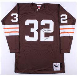 Jim Brown Signed Browns Jersey Inscribed "HOF 71" (Fanatics Hologram)