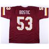 Image 1 : Jeff Bostic Signed Redskins Jersey Inscribed "3x SB Champ" (JSA COA)