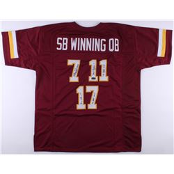 Mark Rypien, Joe Theismann  Doug Williams Signed Redskins Jersey With (3) Super Bowl Inscriptions (R