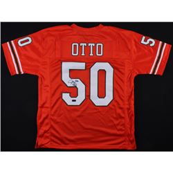 Jim Otto Signed Miami Hurricanes Jersey Inscribed "H.O.F. 1980" (Radtke COA)