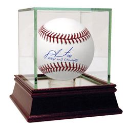 J.D. Martinez Signed OML Baseball Inscribed "2018 WS Champs" (Steiner COA)