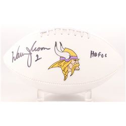 Warren Moon Signed Vikings Logo Football Inscribed "HOF 06" (Radtke Hologram)