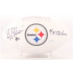 Rocky Bleier Signed Steelers Logo Football Inscribed "4x SB Champ" (Radtke COA)