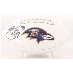 Tony Siragusa Signed Ravens Logo Football Inscribed "XXXV" (Radtke COA)