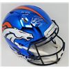Image 1 : Peyton Manning Signed LE Broncos Full-Size Authentic On-Field Custom Chrome Speed Helmet Inscribed "