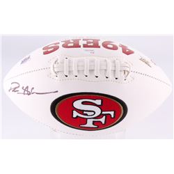 Deion Sanders Signed 49ers Logo Football (JSA COA)