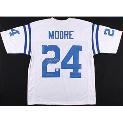 Lenny Moore Signed Colts Jersey Inscribed "HOF 75" (JSA COA)