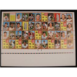 Lot of (2) 1962 Topps Uncut Baseball Card Proof Sheet