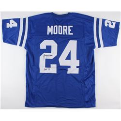 Lenny Moore Signed Colts Jersey Inscribed "HOF 75" (JSA COA)