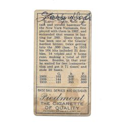 Larry Doyle Signed 1911 T205 Gold Border #54 (JSA LOA)