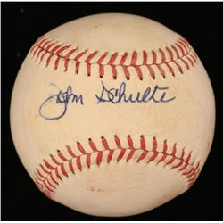 John Schulte Signed OAL Baseball (JSA COA)