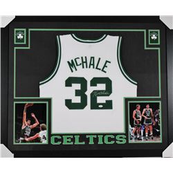 Kevin McHale Signed Boston Celtics 35x43 Custom Framed Jersey (JSA COA)
