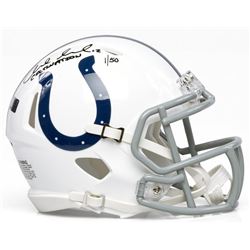 Andrew Luck Signed LE Indianapolis Colts Mini Helmet Inscribed "COLTSNATION" (Panini COA)