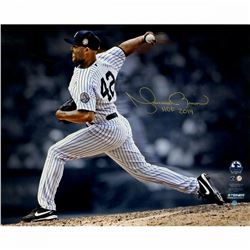 Mariano Rivera Signed New York Yankees "Pitching" 16x20 Photo Inscribed "HOF 2019" (Steiner COA)