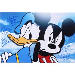 Tony Anselmo  Bret Iwan Signed 12x18 Photo Inscribed "With Our Best Wishes, Donald Duck"  "Your Pals