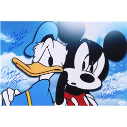 Tony Anselmo  Bret Iwan Signed 12x18 Photo Inscribed "With Our Best Wishes, Donald Duck"  "Your Pals