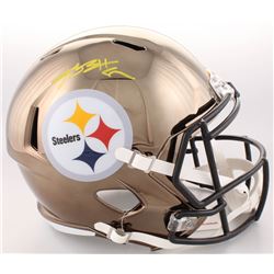 Antonio Brown Signed Pittsburgh Steelers Full-Size Chrome Speed Helmet (JSA COA)