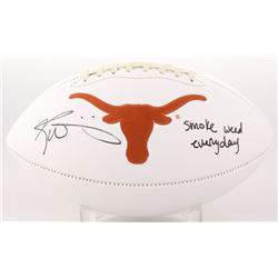 Ricky Williams Signed Texas Longhorns Logo Football Inscribed "Smoke Weed Everyday" (JSA COA)