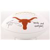 Image 1 : Ricky Williams Signed Texas Longhorns Logo Football Inscribed "Smoke Weed Everyday" (JSA COA)