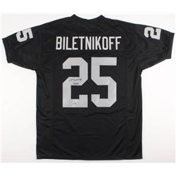 Fred Biletnikoff Signed Oakland Raiders Jersey Inscribed "HOF 88" (Beckett COA  GTSM Hologram)