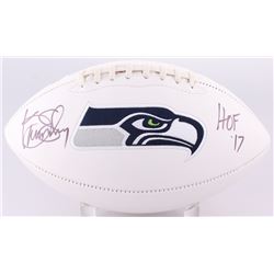 Kenny Easley Signed Seahawks Logo Football Inscribed "HOF '17" (JSA COA)