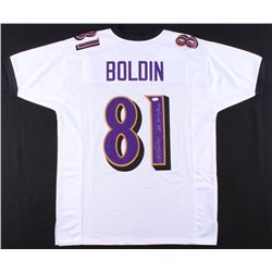 Anquan Boldin Signed Baltimore Ravens Jersey Inscribed "SB XLVII Champs" (JSA COA)