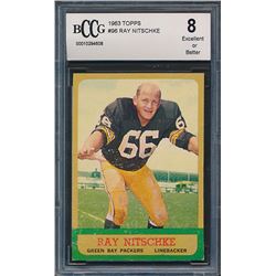 1963 Topps #96 Ray Nitschke RC (BCCG 8)