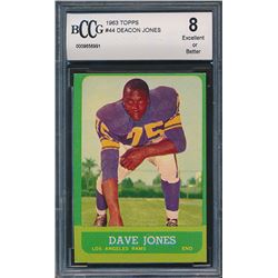 1963 Topps #44 Deacon Jones RC (BCCG 8)
