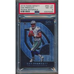 2016 Panini Infinity #209 Dak Prescott AU RC (PSA 8)