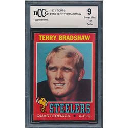 1971 Topps #156 Terry Bradshaw RC (BCCG 9)
