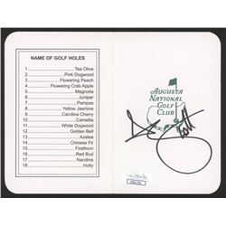 Adam Scott Signed Augusta National Golf Club Score Card (JSA COA)