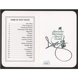 Adam Scott Signed Augusta National Golf Club Score Card (JSA COA)