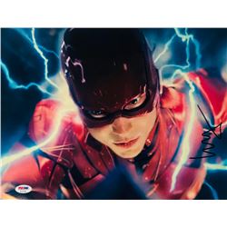 Ezra Miller Signed "Justice League" 11x14  Photo (PSA COA)