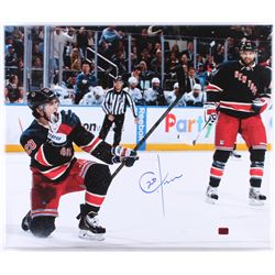 Chris Kreider Signed New York Rangers 20x24 Photo On Canvas (Kreider Hologram)