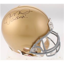 Joe Montana Signed Notre Dame Fighting Irish Full-Size Authentic On-Field Helmet Inscribed "Go Irish