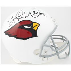 Kurt Warner Signed Arizona Cardinals Full-Size Helmet Inscribed "HOF 17" (Warner Hologram  Radtke CO