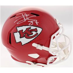 Travis Kelce Signed Kansas City Chiefs Full-Size Speed Helmet (Radtke COA)