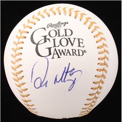 Don Mattingly Signed Gold Glove Award Baseball (Beckett COA)