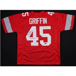 Archie Griffin Signed Ohio State Buckeyes Jersey Inscribed "H.T. 1974/75" (Radtke COA)