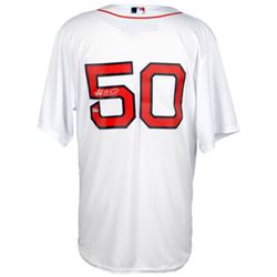 Mookie Betts Signed Boston Red Sox Authentic Majestic Jersey (Fanatics Hologram)