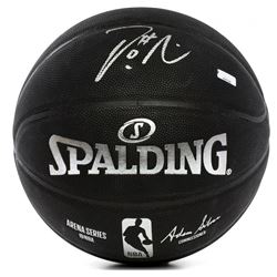 Damian Lillard Signed NBA Arena Series Black Basketball (Panini COA)