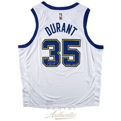 Kevin Durant Signed LE Golden State Warriors Nike Hardwood Classics Jersey Inscribed "NBA Champs" (P