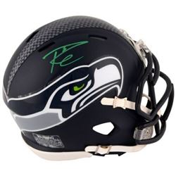 Russell Wilson Signed Seattle Seahawks Mini Speed Helmet (Fanatics Hologram)