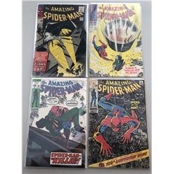 Lot of (4) 1965-71 Marvel "Amazing Spider-Man" Comic Books